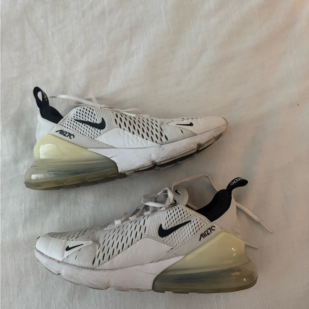 Nike Air Max 270 White and Black Sneakers